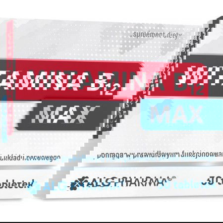 ALG Pharma Witamina B12 Max 30 tabletek ALG Pharma Witamina B12 Max 30 tabletek_2