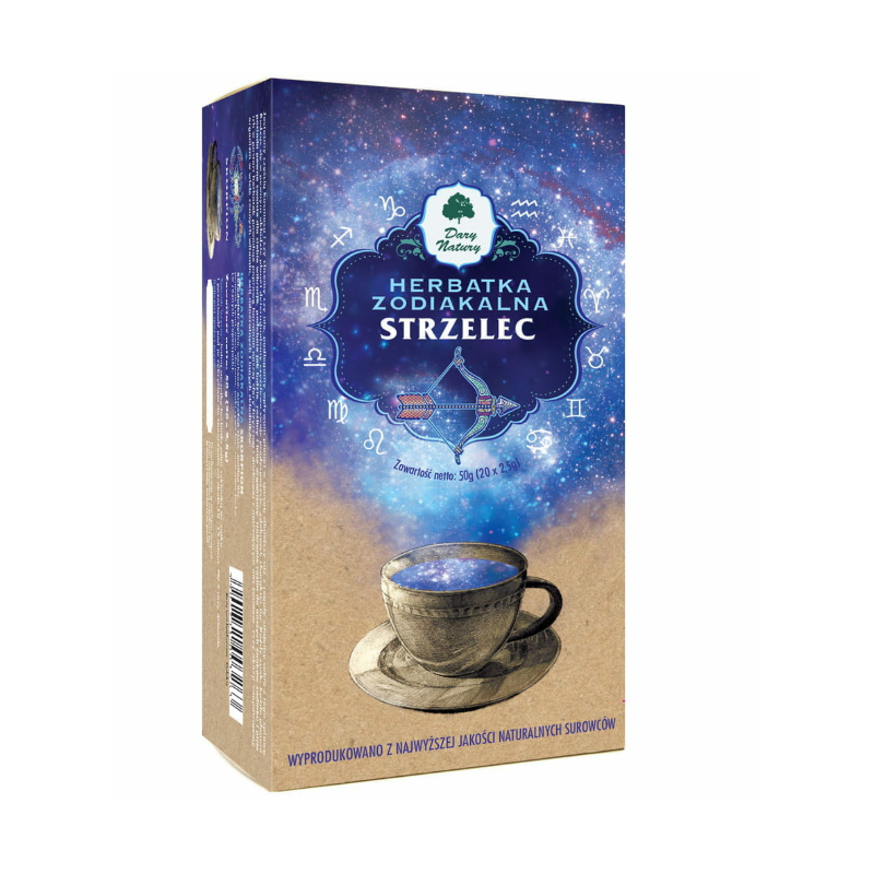 Dary Natury Herbatka zodiakalna strzelec 50 g Dary Natury Herbatka zodiakalna strzelec 50 g