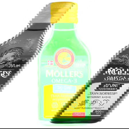 Mollers Omega-3 Tran Norweski aromat cytrynowy, 150 ml Mollers Omega-3 Tran Norweski aromat cytrynowy, 150 ml_2