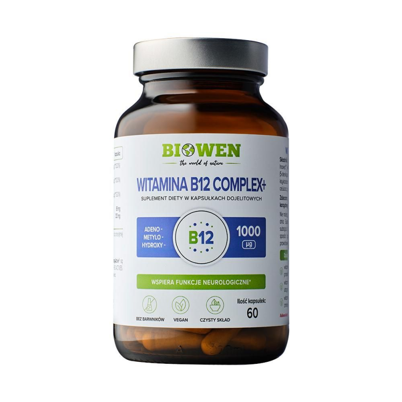 Witamina B12 Complex + Biowen 60 kapsułek Witamina B12 Complex + Biowen 60 kapsułek