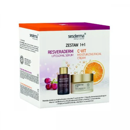 Sesderma Zestaw prezentowy: Krem Vit. C + Resveraderm Serum_2