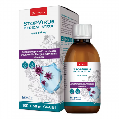 Dr. Weiss StopVirus Medical Syrop ziołowy, 150 ml_2