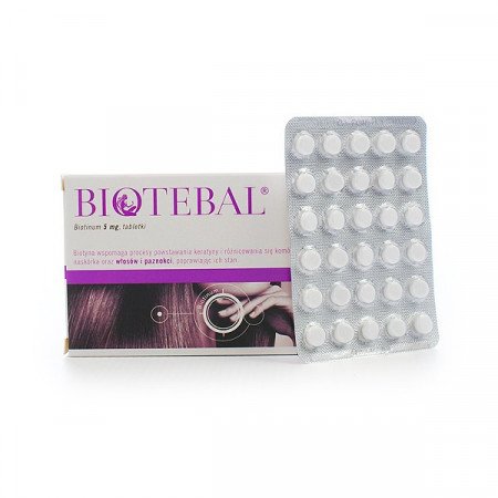 Biotebal, biotyna 5 mg, 60 tabletek