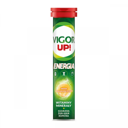 Vigor Up! Energia smak pomarańczowy, 20 tabletek musujących_2