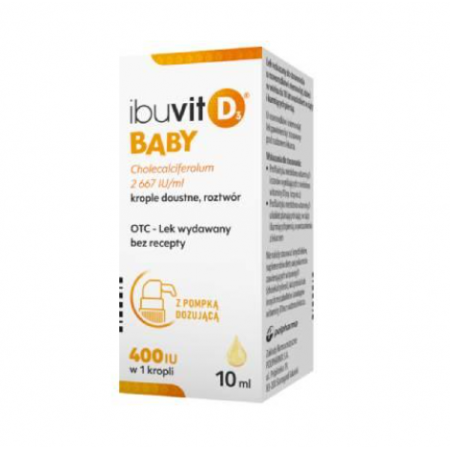 Ibuvit D3 Baby krople doustne, roztwór 2 667 I.U./ml 10 ml (but.)_2