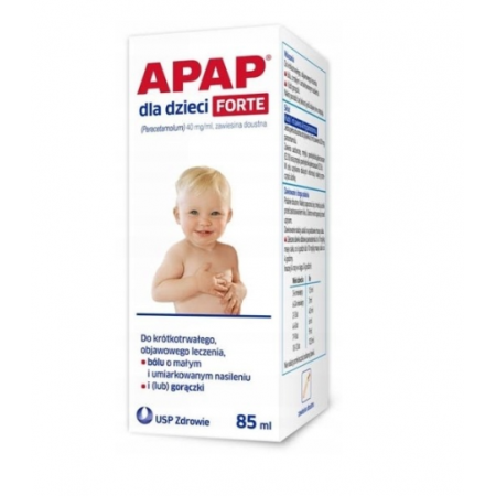 Apap Dla Dzieci Forte smak malinowy zawiesina doustna 40 mg/ml 85 ml_2