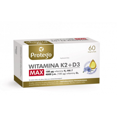 Protego witamina k2 + d3 max 60 kaps