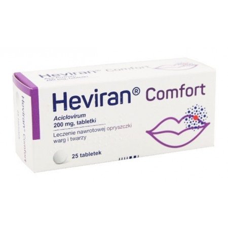 Heviran Comfort 200 mg, 25 tabletek