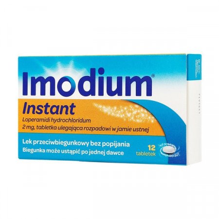 Imodium Instant, 2 mg, 12 tabletek ulegające rozpadowi w jamie