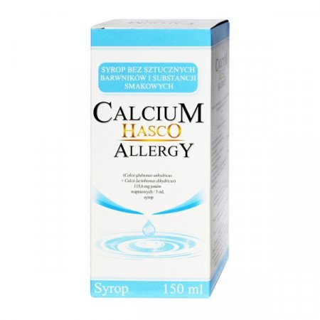 Calcium Hasco Allergy, wapno syrop 150 ml