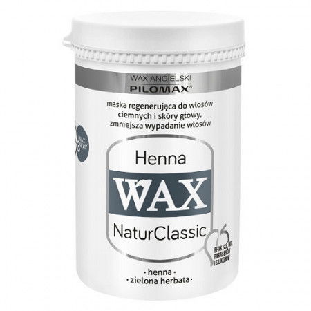 WAX HENNA, regenerująca maska do włosów ciemnych 480ml