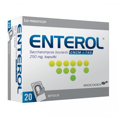 Enterol probiotyk biegunka, 250 mg, 20 kapsułek