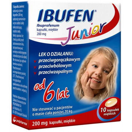 Ibufen Junior 0,2 g 10 kapsułek