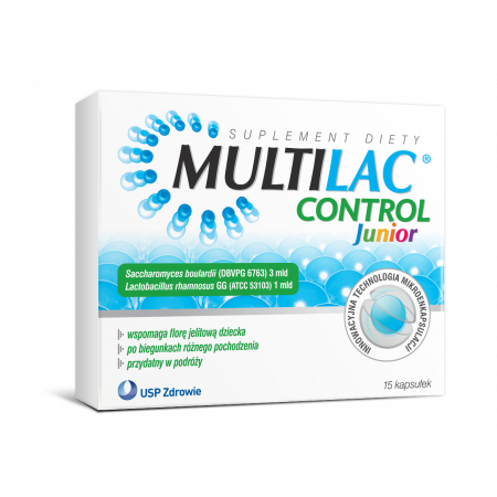 Multilac Control Junior probiotyk, 15 kapsułek