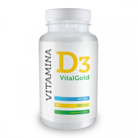 D3 VitalGold Witamina D3 2000j. 120 tabletek