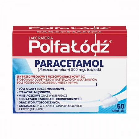 Paracetamol Polfa-Łódź 50 tabletek