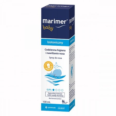 MARIMER BABY Izotoniczna woda morska, spray do nosa 100 ml