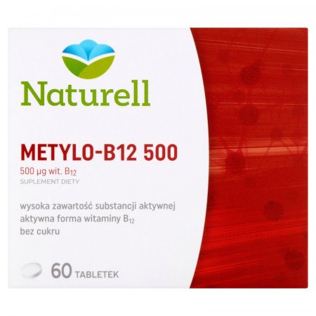 NATURELL, Metylo B-12, 500, 60 tabletek